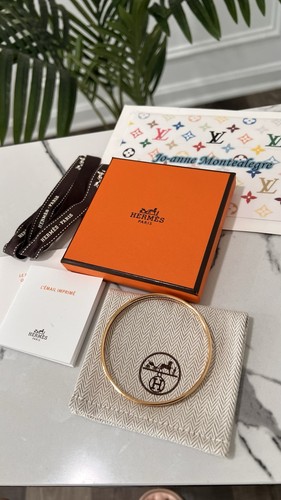 Hermès enamel uni bangle - enamel,