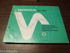 PARTS LIST HONDA GL 1100 A GOLDWING 1980 listing de pieces détachées GL1100A
