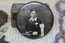 PETIT MIROIR DE POCHE ANCIEN