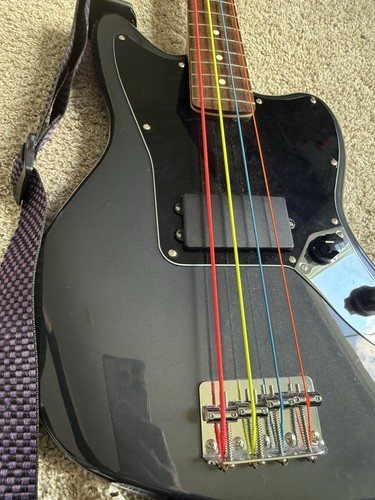 Squier jaguar bass charcoal - -,