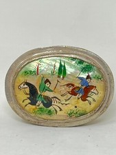 Boite Pilulier Nacre Peinte