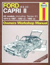 Capri II III 1.6 2.0 74-87 Revue technique Haynes FORD Anglais Etat - NEUVE POR