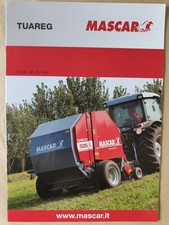 Tracteur Presse A Balles Rondes Mascar Tuareg Prospectus Brochure
