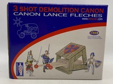 LE TOY VAN Canon Bois 3 Tirs Gamme Château Moyen Âge Chevaliers Jouet