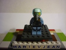 Lego City : pilote avion jet police parachutiste - Figurine - Set 60210 cty0980