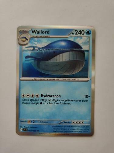 Carte pokémon wailord - pokémon,