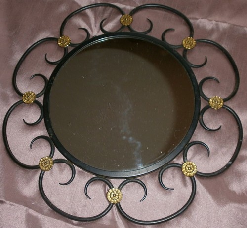 Miroir soleil vintage - , fer