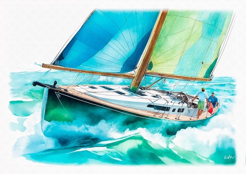 Tableau marine création - tableau,
