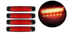 4 Pcs 12V LED Rouge Marqueur