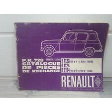 Renault R4 -R1123/4 R2104- Manuel pieces detachees PR728 derniere edition - Rena