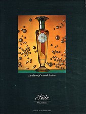 PUBLICITE  1970   MOLYNEUX  parfum FETE