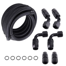 3.66M 12FT AN10 Fitting Stainless Steel Nylon Braided Kit Conduite de Carburant