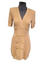 Magnifique Robe Maille Camel