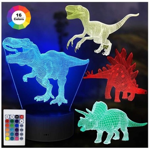 Dinosaures lampe nuit - 3d,