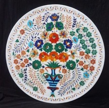 14 " Marbre Plaque Demi