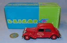 Eligor 1/43 réf 1033 : Citroën Traction Pompiers L'Ariège  (Outillage Norev)