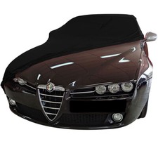 Bâche de protection compatible avec  Alfa Romeo 159 pour intérieur Noir