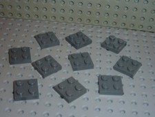 10 x LEGO Brick Dkstone 2x2 Réf.3022 Set 10188/7680/7261/10174/7782/7657/8160...