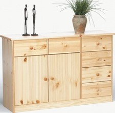 Buffet commode en pin massif