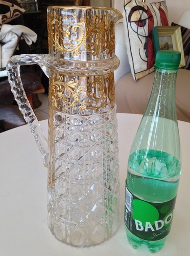 Enorme pichet cristal taillé - pichet,