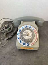 ancien telephone fixe socotel s63 cadran gros chiffre deco vintage