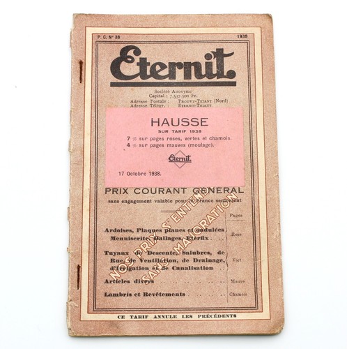 Catalogue eternit 1938 - eternit,