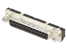 D25S24A4GV00LF D-Sub PIN : 25 femelle pour plaques avant droites soudure ampère