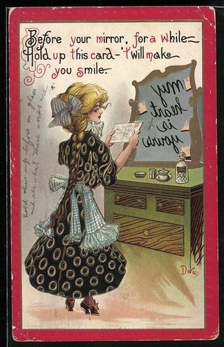 Carte postale jeune fille