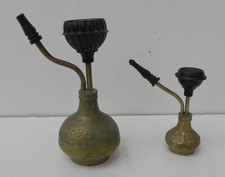 2 PIPES à EAU ou narguilé ? en LAITON