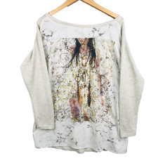 Promod T-Shirt femme taille xxl 58 cm poitrine étincelant dames haut top ladies