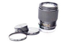Objectif Canon Lens FD S.C. f/2.5 - 135mm #195812. Avec bouchons et filtre.