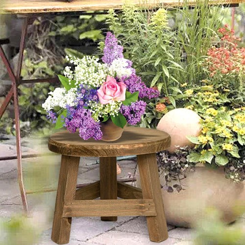 Tabouret bois pour plantes - bois,