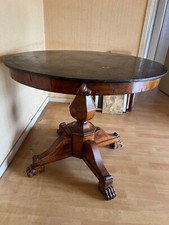 grand guéridon marbre noir