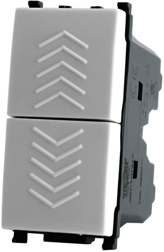 Double bouton 250v 10a blanc - bouton,