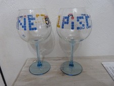 Lot 2 verres PASTIS 51. Modèle PISCINE