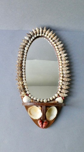 Miroir ovale bois et - ovale, en