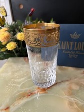 Verre à orangeade Thistle Or Cristal Saint Louis signé très bon état