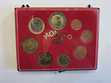 SERIE DE 8 PIECES 1CT A 2 EURO / 2001 de MONACO / NON CIRCULE /UNE AFFAIRE EN OR