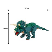 Figurine en briques - BANDAI - NANOBLOCK - Triceratops Deluxe - 930 pcs