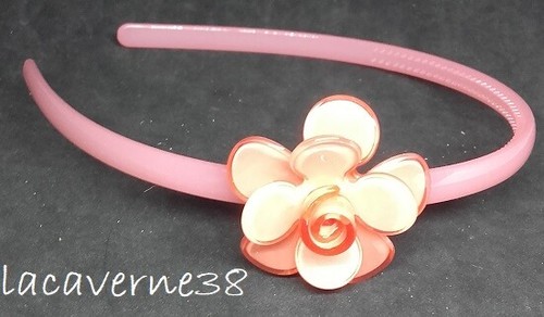 Serre tête résine rose - 1,