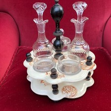 Huilier vinaigrier faience - ,