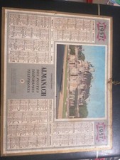 CALENDRIER   ALMANACH  POSTES PTT 1957 EO  VINTAGE DÉCO