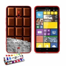 COQUE NOKIA LUMIA 1320 - CHOCOLAT SILICONE ROUGE SOUPLE (TPU)