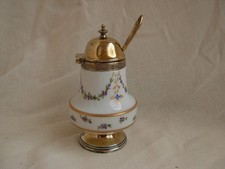 MOUTARDIER EN PORCELAINE ET