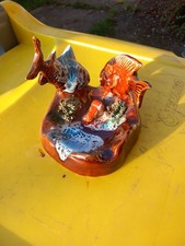 Cendrier Asthray Style Vallauris Vintage Art Déco 2 Poisson Décor Plage Bord Mer