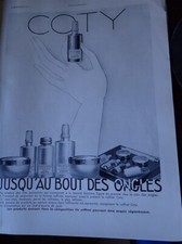 COTY + LLOYD TRIESTINO + fusil DARNE publicité papier ILLUSTRATION 1930 col