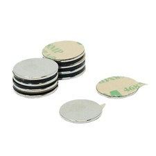 Aimant N42 Néodyme Adhésif 15Mm De Diamètre X 1Mm - 1,1Kg De Traction