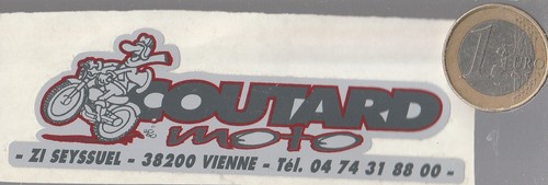 Autocollant moto coutard - autocollant.,