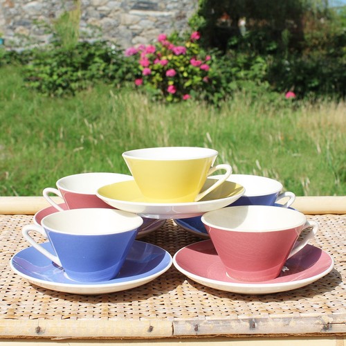 Set tasses et soucoupes - set,