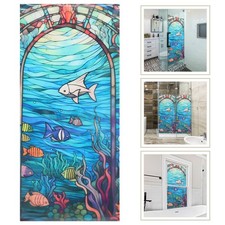  Vitrail Autocollant Fenetre Film De Verre D'intimité Décalcomanies Fenêtre